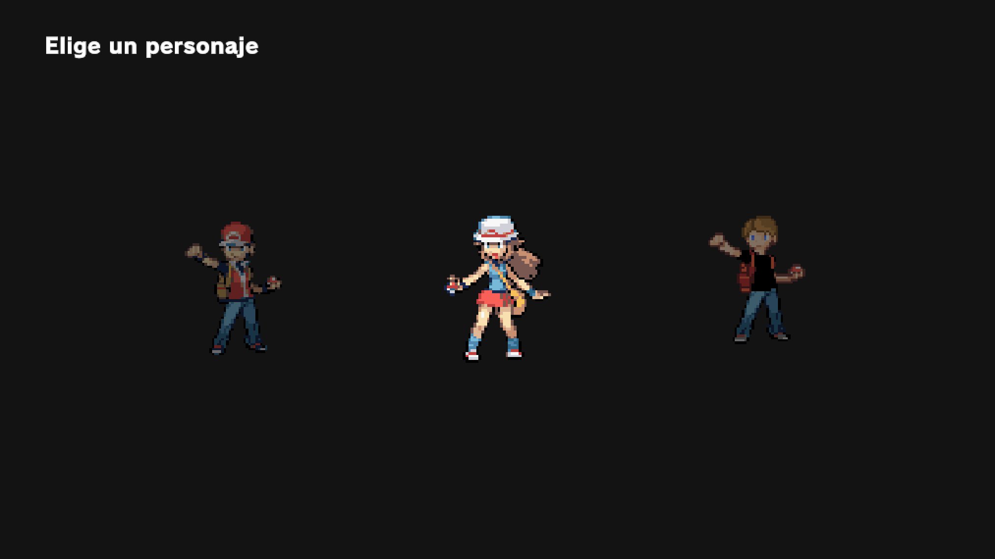 Character selection showing two playable characters