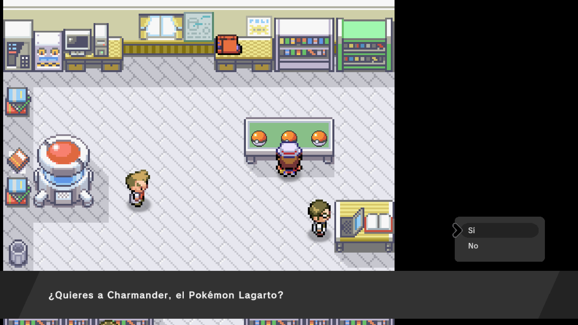 Starter offer dialog asking whether the player wants Charmander
